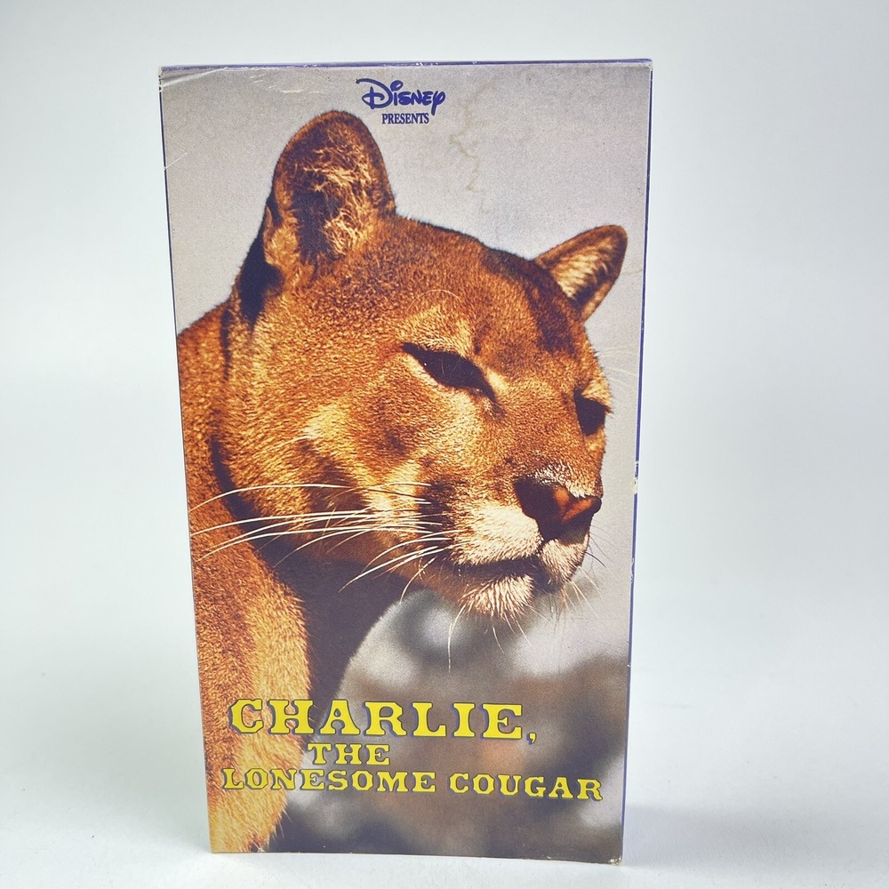 Vintage Disney Collectible VHS Charlie the Lonesome Cougar Rex Allen